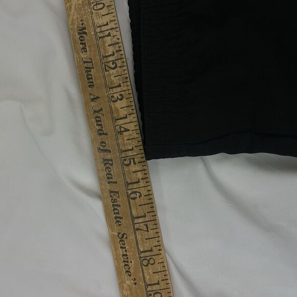 EHL Women’s Black Elastic Waist  Pull On Pants Petite 6 Made USA 100% Polyester - Picture 3 of 6